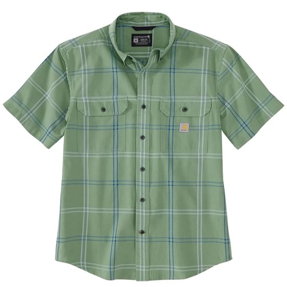 Carhartt Men's Loose Fit Midweight Short-Sleeve Shirt Plaid 106140 Size Sm NWT